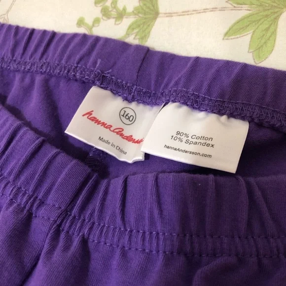 Hanna Andersson Kids' Magenta and Violet Joggers - Picture 7 of 10